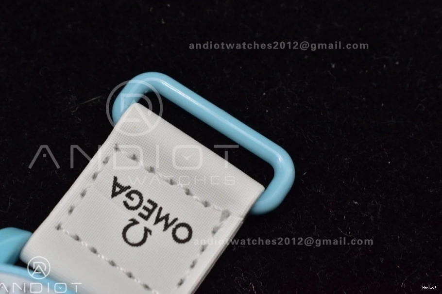 on Strap x Moonwatch to Mission Nylon Swatch Quartz Omega Bioceramic Uranus 0105